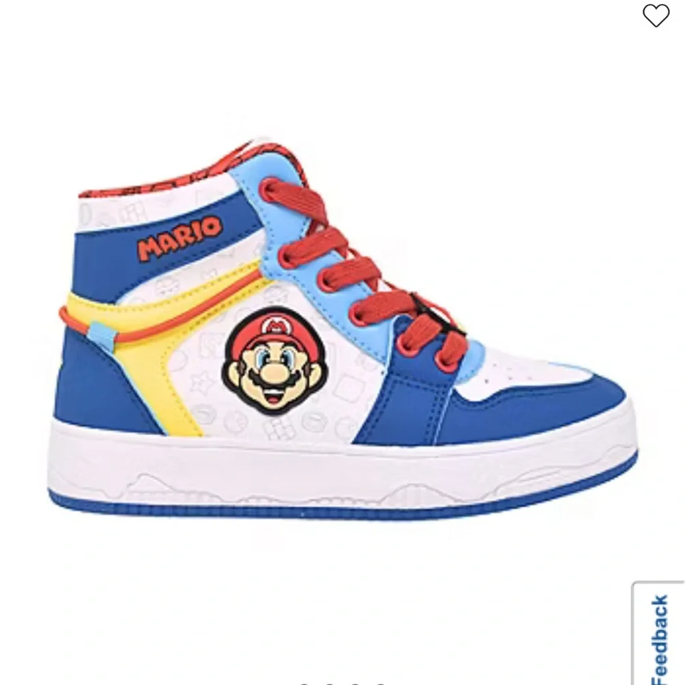 Blue and Red Super‎ Mario High-Top Sneakers